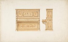 Design for a Piano, 19th century. Creator: Anon.