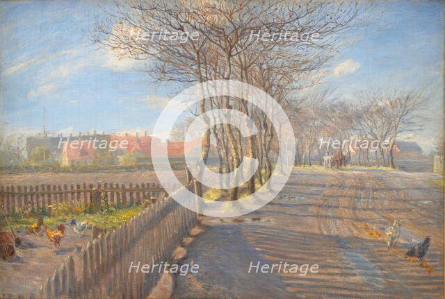Country Lane with Trees. Kastrup, 1891. Creator: Theodor Esbern Philipsen.