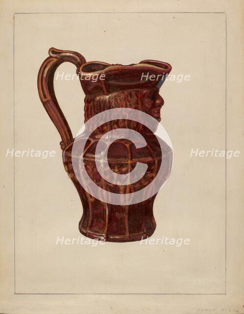 Toby Mug, c. 1936. Creator: John Cutting.