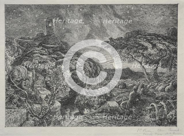 The Lonely Tower, 1879. Creator: Samuel Palmer (British, 1805-1881).