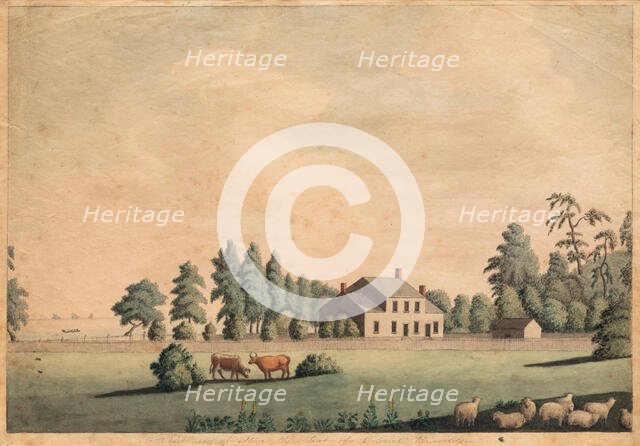 Northeast View of Stowe, the Seat of Colonel Reynolds, between 1784 and 1864. Creator: Catherine Reynolds.