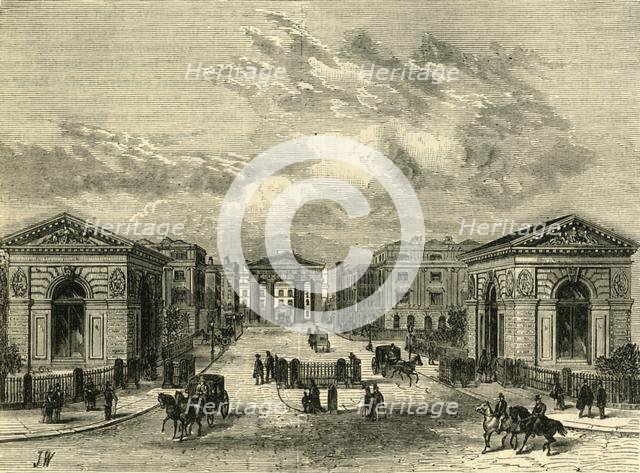 'Entrance to Euston Square Station', c1876. Creator: Unknown.