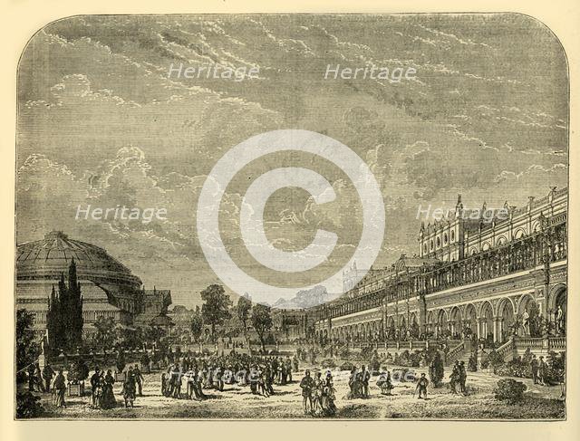 'The Horticultural Garden and Exhibition Building', c1876. Creator: Unknown.