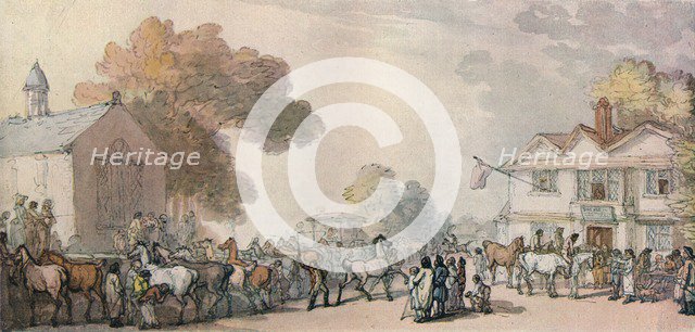 'A Horse Fair at Southampton', c1820, (1918). Artist: Thomas Rowlandson.