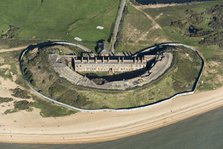 Fort Gilkicker, a semi circular, casemented coastal battery, Gosport, Hampshire, 2020. Creator: Damian Grady.