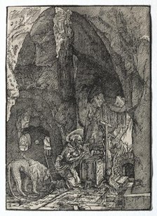 St. Jerome in the Cave, 1513-1515. Creator: Albrecht Altdorfer (German, c. 1480-1538).