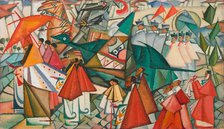 Corpus Christi Procession, 1913. Creator: Souza-Cardoso, Amadeo de (1887-1918).