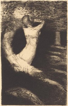 Passage d'une Ame (Passage of a Spirit), 1891. Creator: Odilon Redon.