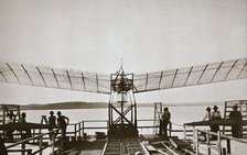 Professor Samuel P Langley's aeroplane, 1903.  Creator: Unknown.