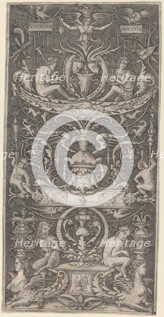Ornamental Panel Inscribed "Victoria Augusta", c. 1516. Creator: Giovanni Antonio da Brescia.