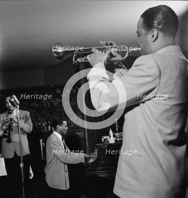 Portrait of (Scoville) Toby Browne, Kenny Kersey, and Buck Clayton, Café Society (Downtown), NY,1947 Creator: William Paul Gottlieb.