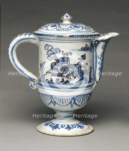 Puzzle Pitcher, late 1600s. Creator: Saint-Jean-du-Desert Factory (French).