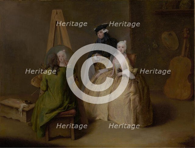 The Painter in His Studio, about 1741-1744. Creator: Pietro Longhi.