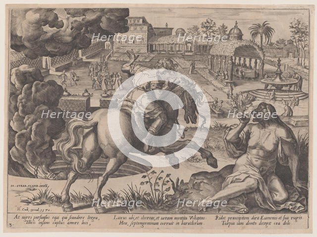 The Enticement of Luxury, from The Course of Human Life, 1570. Creator: Pieter Furnius.