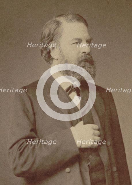 Portrait of the violinist and composer Joseph Joachim (1831-1907) , 1887. Creator: Photo studio Loescher & Petsch, Berlin  .