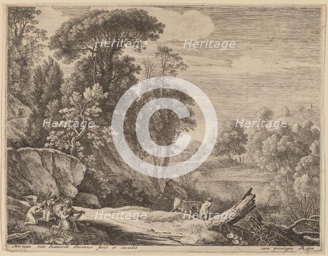 The Donkey Led to the River. Creator: Herman van Swanevelt.