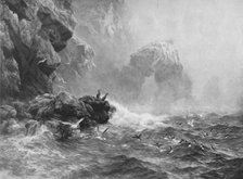 'Where Nought Is Heard But Lashing Wave And Sea-Birds' Cry', c1880, (1912). Artist: Peter Graham.