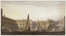 Blackwell Hall during demolition, City of London, 1819. Artist: Robert Blemmell Schnebbelie