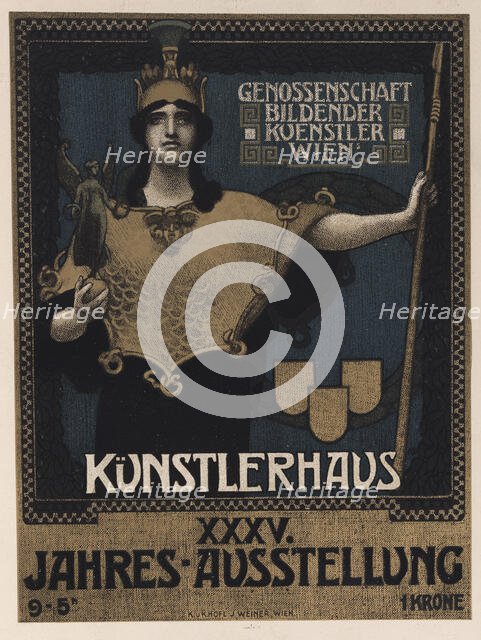 XXXV. Annual exhibition of the Vienna Visual Artists' Cooperative, 1902. Creator: Schram (Schramm), Alois Hans (1864-1919).