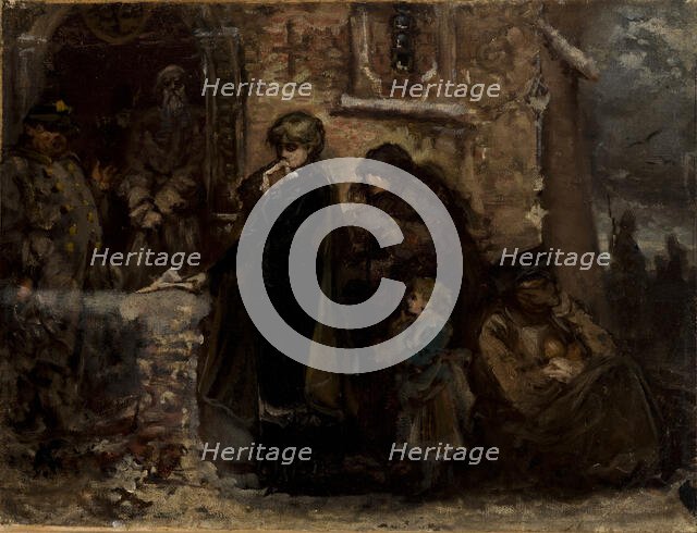 In Front of a Church, c1886. Creator: Wladyslaw Rossowski.