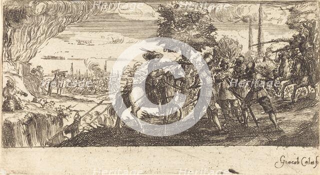 Landscape with Battle Scene. Creator: Unknown.