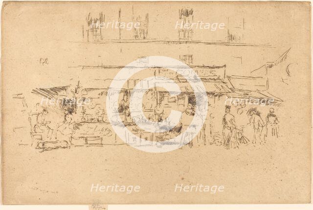 Quai de Montebello, 1893. Creator: James Abbott McNeill Whistler.