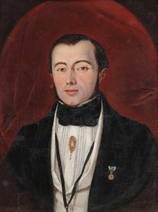 Portrait of the composer and pianist João Guilherme Bell Daddi (1813-1887). Creator: Anonymous.