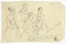 The Squallini Family: A Souvenir of Rue de Poitevin, n.d. Creator: William Parrott.