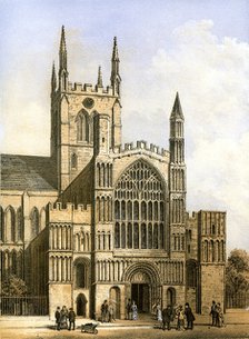 Rochester Cathedral, Kent, c1870.  Artist: Hanhart