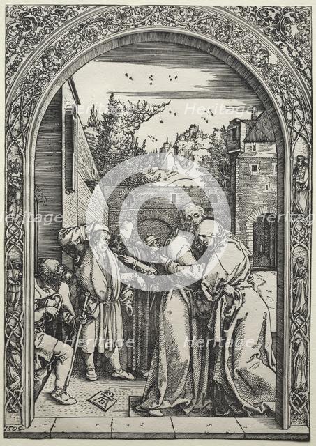 The Meeting of Joachim and Anna at the Golden Gate,  1504. Creator: Albrecht Dürer (German, 1471-1528).