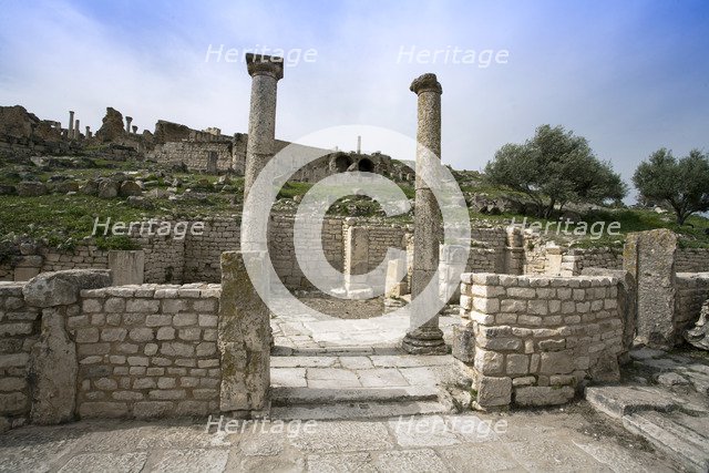 The House of the Trefoil, Dougga (Thugga), Tunisia. Artist: Samuel Magal