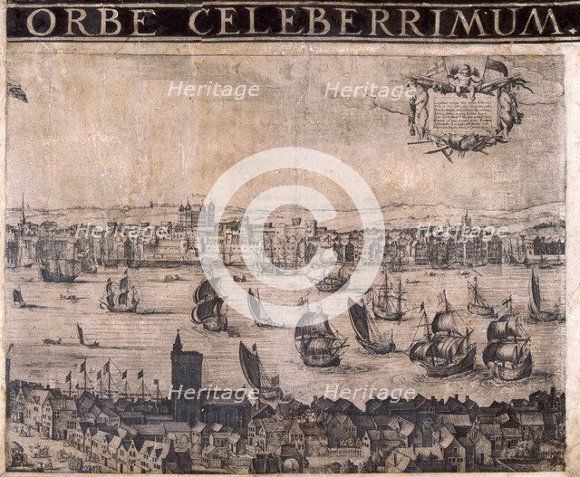 Panorama of London, 1629. Artist: Anon