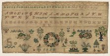 Sampler, 1858. Creator: Celia Kestenbaum Grossman (Austrian).