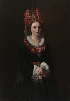 Peasant Bride from aland, 1869. Creator: Karl Emanuel Jansson.