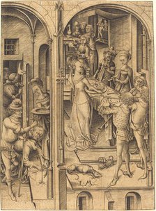 Beheading of Saint John the Baptist, c. 1480. Creator: Israhel van Meckenem.