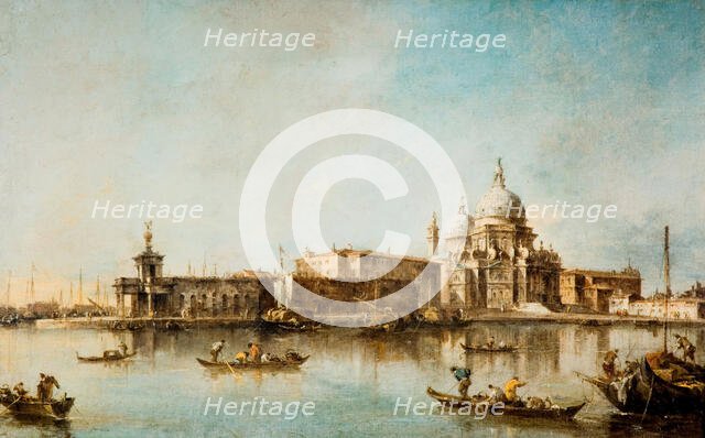 Santa Maria della Salute and the Dogana, Venice, 1760-1790. Creator: Francesco Guardi.