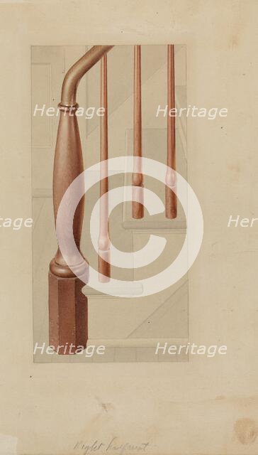 Newel Post, 1935/1942. Creator: Unknown.