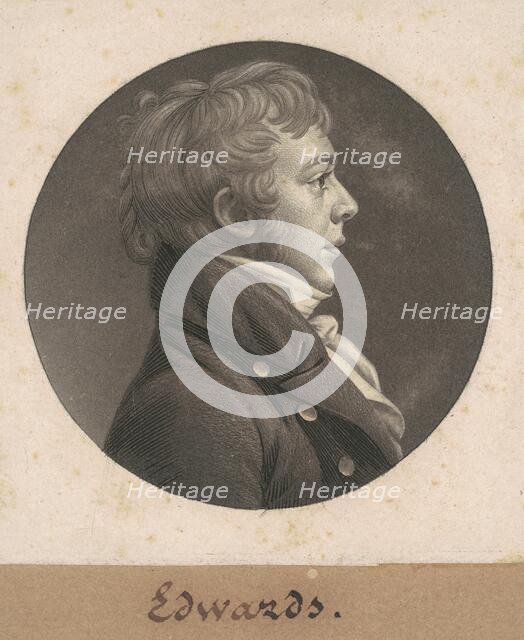Horace Hampton Edwards, c. 1807. Creator: Charles Balthazar Julien Févret de Saint-Mémin.