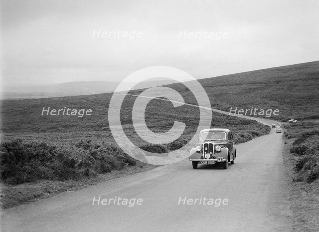 Standard Flying 12 of WJ Haward, winner of a bronze award at the MCC Torquay Rally, July 1937. Artist: Bill Brunell.