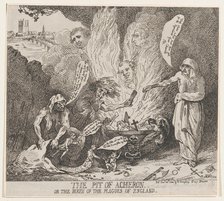 The Pit of Acheron or The Birth of the Plagues of England, January 28, 1784., January 28, 1784. Creator: Thomas Rowlandson.