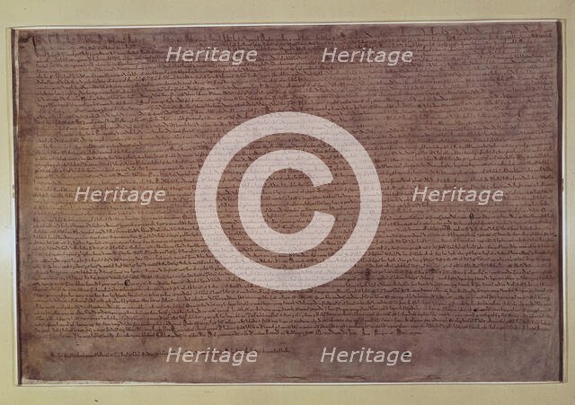 The Magna Carta, 1215. Creator: Unknown.