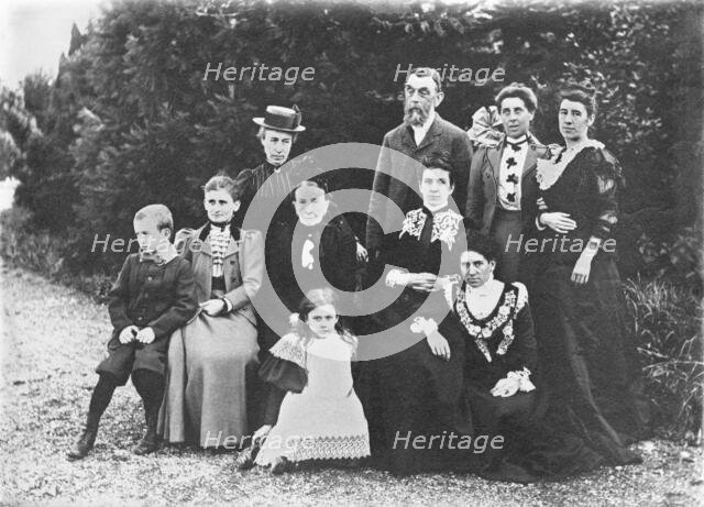 L'Estrange Family (Possibly Chester UK - Bache Hall), 1895. Creator: Robert Augustus Henry L'Estrange.