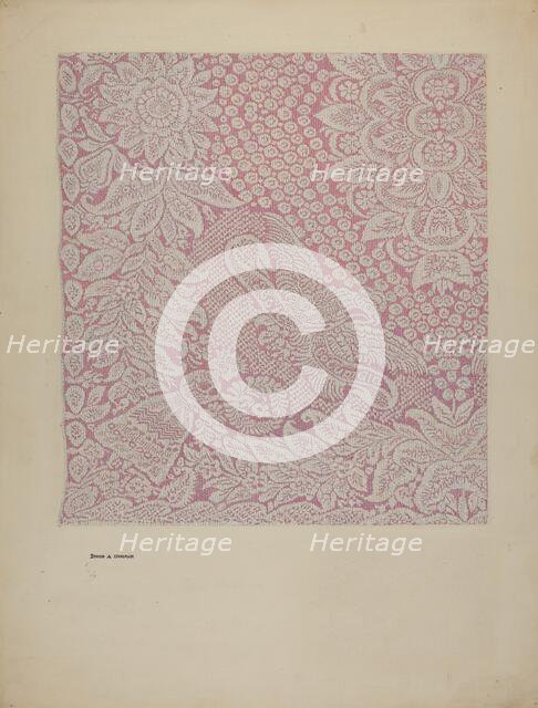 Woven Textile, 1935/1942. Creator: Byron Dingman.