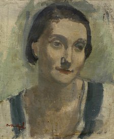 Portrait of a Woman, 1940s? Creator: Albert Van Dyck.