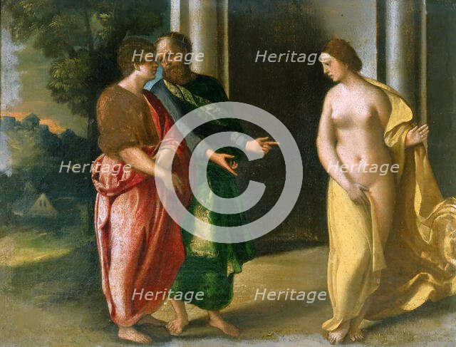 Gyges and Candaules, c. 1510. Creator: Dossi, Dosso (ca. 1486-1542).