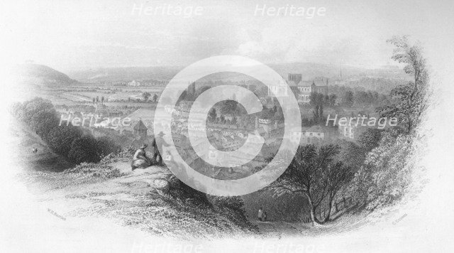 'Winchester, from St. Giles Hill', 1859. Artist: Charles Cousen.