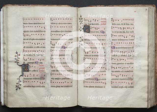 The Gotha Missal: Fol. 59r, Text, c. 1375. Creator: Master of the Boqueteaux (French); Workshop, and.