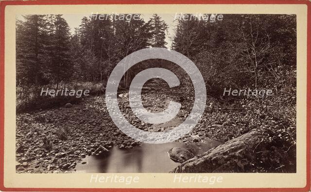 Long Lake, South From Floating Bridge, Printed 1880 circa. Creator: Seneca Ray Stoddard.