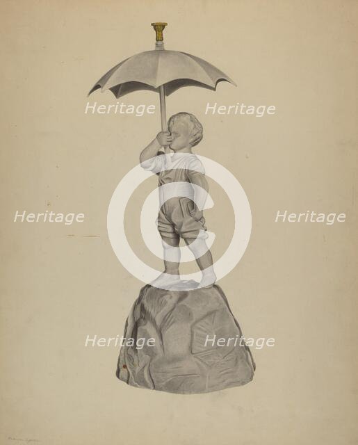 Fountain Figure, c. 1938. Creator: Roberta Spicer.