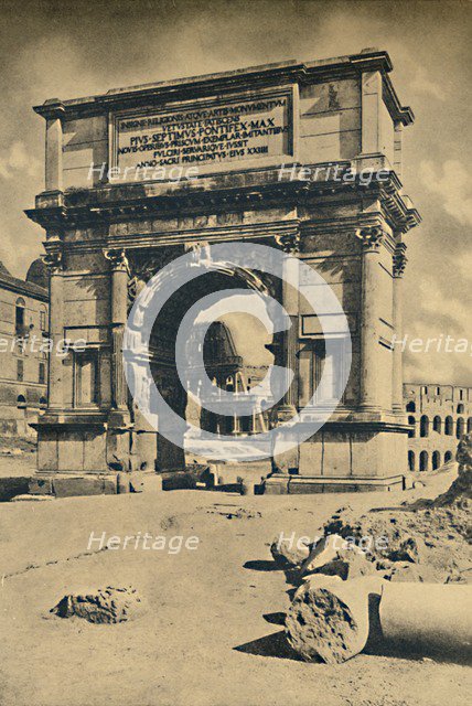 'Roma - Roman Forum - Arch of Titus', 1910.  Artist: Unknown.